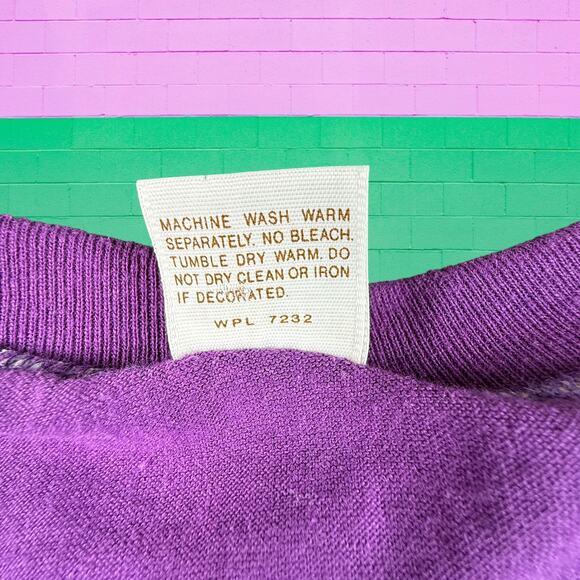 Vintage Old Roxbury Days Fair 80s Tee Purple Double Sided Single Stitch Shirt XL - Picture 4 of 7